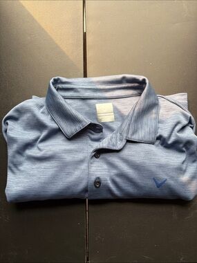 Callaway Men’s Blue Heather Performance Golf Polo